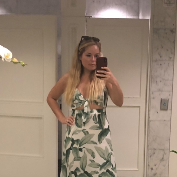 Show Me Your Mumu - Small  - Molly Tie Maxi in Palmtini - Picture 3 of 5